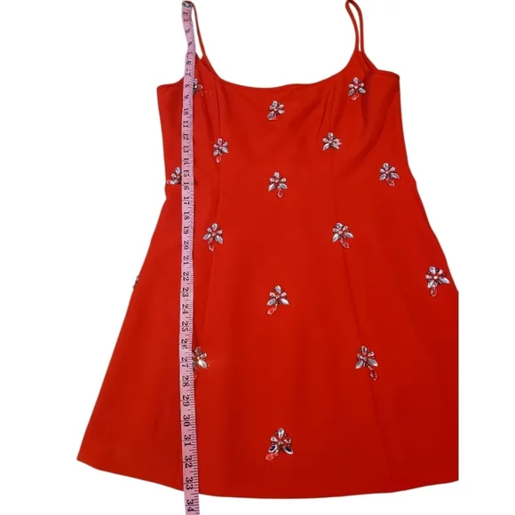 NWT Gianni Bini Cocktail Crepe Jewel A-Line Dress sz 10 - Picture 6 of 10